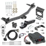 For 2018-2023 Buick Enclave Trailer Hitch Tow PKG w/ Tekonsha BRAKE-EVN Brake Control + Generic BC Wiring Adapter + 7-Way RV Wiring + 2" & 2-5/16" Ball & Drop Mount By Draw-Tite