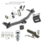 Ultimate Tow Package For 18-24 Buick Enclave Chevy Traverse Trailer Hitch w/ Wiring 2" Drop Mount Dual 2" and 1-7/8" Ball Lock Bracket Cover 2" Receiver 