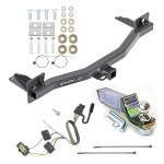 For 2018-2023 Buick Enclave Trailer Hitch Tow PKG w/ 4-Flat Wiring + Starter Kit Ball Mount w/ 2" Drop & 1-7/8" Ball By Draw-Tite