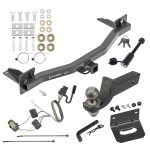 For 2018-2023 Buick Enclave Trailer Hitch Tow PKG w/ 4-Flat Wiring + Interlock Tactical Starter Kit w/ 2" Drop & 2" Ball + Tactical Dogbone Lock + Wiring Bracket By Draw-Tite