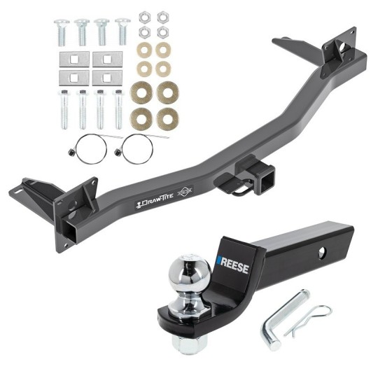 For 2018-2023 Chevrolet Traverse Trailer Hitch Tow PKG w/ Starter Kit Ball Mount w/ 2" Drop & 2" Ball By Draw-Tite