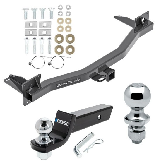 For 2018-2023 Buick Enclave Trailer Hitch Tow PKG w/ Starter Kit Ball Mount w/ 2" Drop & 2" Ball + 1-7/8" Ball By Draw-Tite