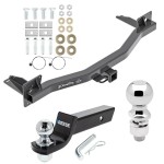 For 2018-2023 Buick Enclave Trailer Hitch Tow PKG w/ Starter Kit Ball Mount w/ 2" Drop & 2" Ball + 2-5/16" Ball By Draw-Tite