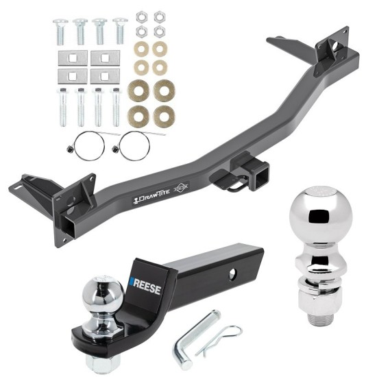 For 2018-2023 Buick Enclave Trailer Hitch Tow PKG w/ Starter Kit Ball Mount w/ 2" Drop & 2" Ball + 2-5/16" Ball By Draw-Tite