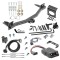 For 2018-2023 Buick Enclave Trailer Hitch Tow PKG w/ 6K Round Bar Weight Distribution Hitch w/ 2-5/16" Ball + Pin/Clip + Tekonsha Brakeman IV Brake Control + Generic BC Wiring Adapter + 7-Way RV Wiring By Draw-Tite