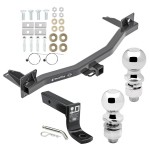 For 2018-2023 Buick Enclave Trailer Hitch Tow PKG w/ Ball Mount w/ 4" Drop + 2" Ball + 2-5/16" Ball By Draw-Tite