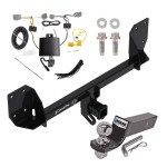 Tow Package For 16-24 Volvo XC90 Trailer Hitch w/ Wiring 2" Drop Mount 2" Ball 2" Receiver 