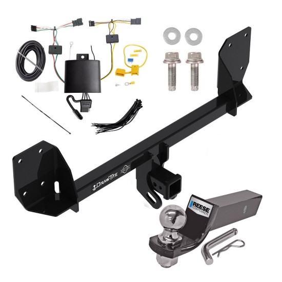 Tow Package For 18-24 Volvo XC60 Trailer Hitch w/ Wiring 2" Drop Mount 2" Ball 2" Receiver 