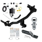 Trailer Tow Hitch For 18-24 Alfa Romeo Stelvio Except Quadrifoglio Complete Package w/ Wiring and 1-7/8" Ball