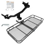 Trailer Tow Hitch For 18-24 Alfa Romeo Stelvio Except Quadrifoglio Basket Cargo Carrier Platform w/ Hitch Pin