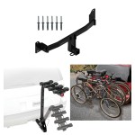 Trailer Hitch w/ 4 Bike Rack For 18-23 BMW X2 Approved for Recreational & Offroad Use Carrier for Adult Woman or Child Bicycles Foldable