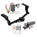 Tow Package For 16-24 Subaru Crosstrek Except Hybrid Trailer Hitch w/ Wiring 2" Drop Mount 2" Ball 2" Receiver