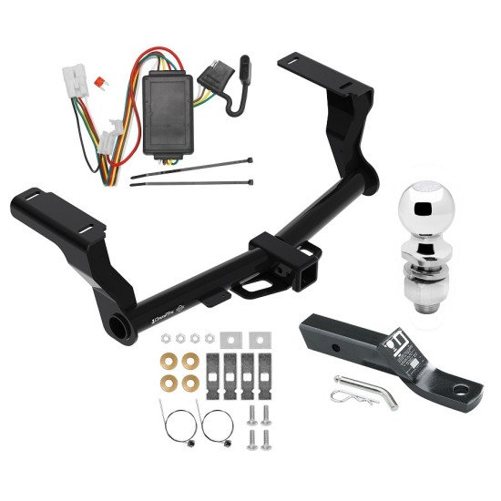 Trailer Tow Hitch For 16-24 Subaru Crosstrek Except Hybrid Complete Package w/ Wiring and 2" Ball