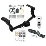 Trailer Tow Hitch For 18-24 Subaru Impreza Except WRX STi & w/Quad Exhaust Outlets Complete Package w/ Wiring and 2" Ball