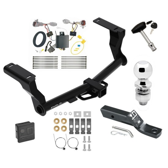 Trailer Tow Hitch For 18-24 Subaru Impreza Except WRX STi & w/Quad Exhaust Outlets Deluxe Package Wiring 2" Ball and Lock