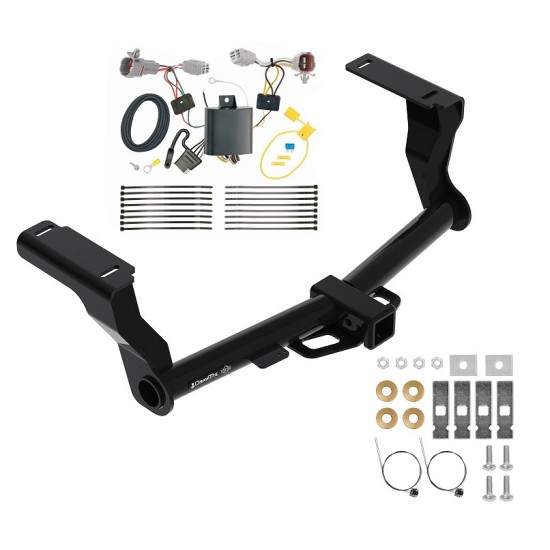 Trailer Tow Hitch For 18-24 Subaru Impreza Except WRX STi & w/Quad Exhaust Outlets w/ Wiring Harness Kit