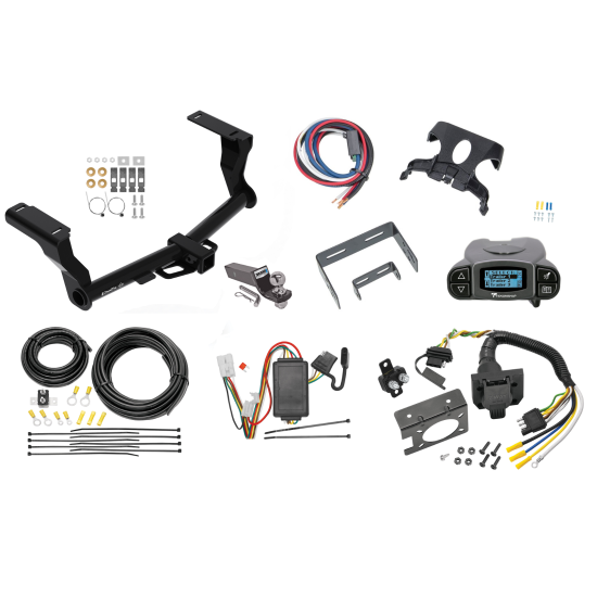 Trailer Hitch Tow Package Prodigy P3 Brake Control For 16-24 Subaru Crosstrek Except Hybrid w/ 7-Way RV Wiring 2" Drop Mount 2" Ball Class 3 2" Receiver Draw-Tite Tekonsha