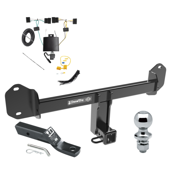 Trailer Tow Hitch For 22-24 BMW X3 Complete Package w/ Wiring and 1-7/8" Ball