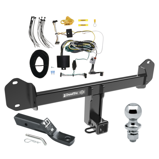 Trailer Tow Hitch For 21-24 BMW X4 Complete Package w/ Wiring and 1-7/8" Ball