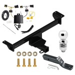 Trailer Tow Hitch For 19-24 Infiniti QX50 Complete Package w/ Wiring and 2" Ball