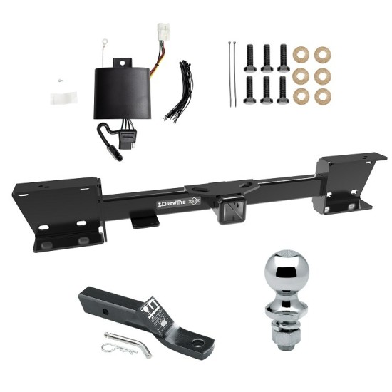 Trailer Tow Hitch For 19-22 Subaru Ascent Complete Package Wiring & 1-7/8" Ball