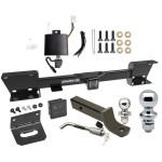 Ultimate Tow Package For 19-24 Subaru Ascent Trailer Hitch w/ Wiring 2" Drop Mount Dual 2" and 1-7/8" Ball Lock Bracket Cover 2" Receiver 