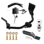 Trailer Tow Hitch For 19-24 Acura RDX With +12V Power Provision Complete Package w/ Wiring and 2" Ball