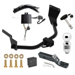 Trailer Tow Hitch For 19-24 Acura RDX With +12V Power Provision Deluxe Package Wiring 2" Ball and Lock