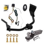 Trailer Tow Hitch For 19-24 Acura RDX Without +12V Power Provision Complete Package w/ Wiring and 2" Ball