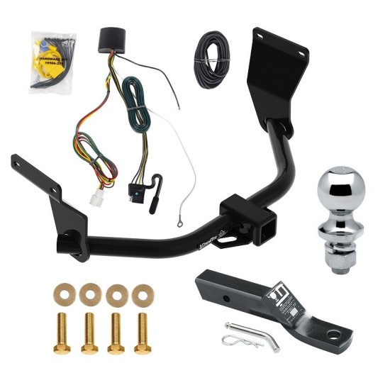 Trailer Tow Hitch For 19-24 Acura RDX Without +12V Power Provision 2" Receiver Complete Package w/ Wiring and 1-7/8" Ball