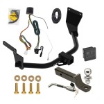 Trailer Tow Hitch For 19-24 Acura RDX Without +12V Power Provision Deluxe Package Wiring 2" Ball Mount and Lock