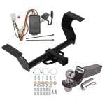 Tow Package For 19-24 Subaru Forester Trailer Hitch w/ Wiring 2" Drop Mount 2" Ball 2" Receiver