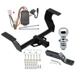 Trailer Tow Hitch For 19-24 Subaru Forester Complete Package w/ Wiring and 1-7/8" Ball