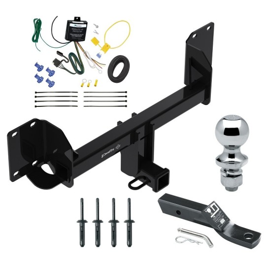 Trailer Tow Hitch For 19-25 BMW X5 Except M Sport Complete Package w/ Wiring and 1-7/8" Ball