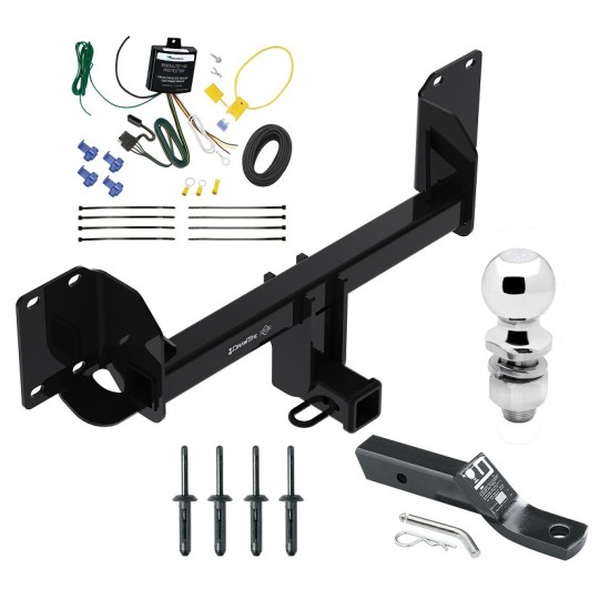 Trailer Tow Hitch For 19-25 BMW X5 Except M Sport Complete Package w/ Wiring and 2" Ball