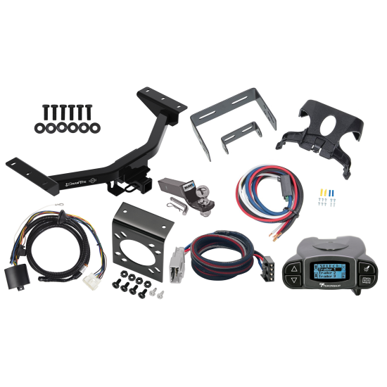 Trailer Hitch Tow Package Prodigy P3 Brake Control For 19-24 Honda Passport w/ 7-Way RV Wiring 2" Drop Mount 2" Ball Class 4 2" Receiver Draw-Tite Tekonsha