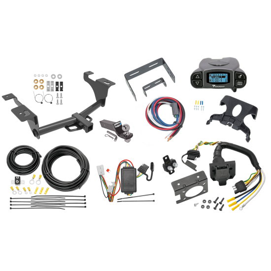 Trailer Hitch Tow Package Prodigy P3 Brake Control For 20-24 Subaru Outback Wagon w/ 7-Way RV Wiring 2" Drop Mount 2" Ball Class 3 2" Receiver Reese Tekonsha