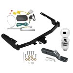 Trailer Tow Hitch For 14-19 Toyota Highlander Complete Package w/ Wiring and 2" Ball