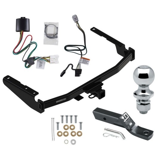 Trailer Tow Hitch For 20-24 Toyota Highlander Except with Twin-Tip Exhaust Complete Package w/ Wiring and 1-7/8" Ball