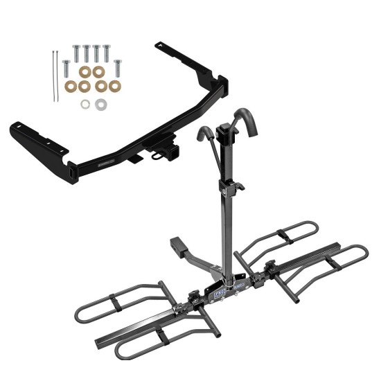 Trailer Tow Hitch For 18-22 Lexus Rx350L 14-24 Toyota Highlander Platform Style 2 Bike Rack