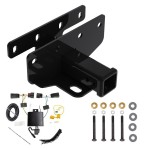 Trailer Hitch w/ Wiring For 18-24 Jeep Wrangler JL (New Body Style) Class 3 2" Tow Receiver Tekonsha