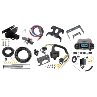 Trailer Hitch Tow Package Prodigy P3 Brake Control For 18-24 Jeep Wrangler JL (New Body Style) w/ 7-Way RV Wiring 2" Drop Mount 2" Ball Class 3 2" Receiver Draw-Tite Tekonsha