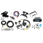 Trailer Hitch Tow Package Prodigy P3 Brake Control For 07-17 Jeep Wrangler 2018 Wrangler JK Right Hand Drive w/ 7-Way RV Wiring 2" Drop Mount 2" Ball Class 3 2" Receiver Draw-Tite Tekonsha