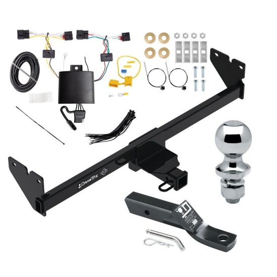 Trailer Tow Hitch For 20-24 Volkswagen Atlas Cross Sport Class 3 2" Receiver Complete Package w/ Wiring and 1-7/8" Ball