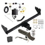 Trailer Tow Hitch For 20-24 Volkswagen Atlas Cross Sport Deluxe Package Wiring 2" Ball Mount and Lock