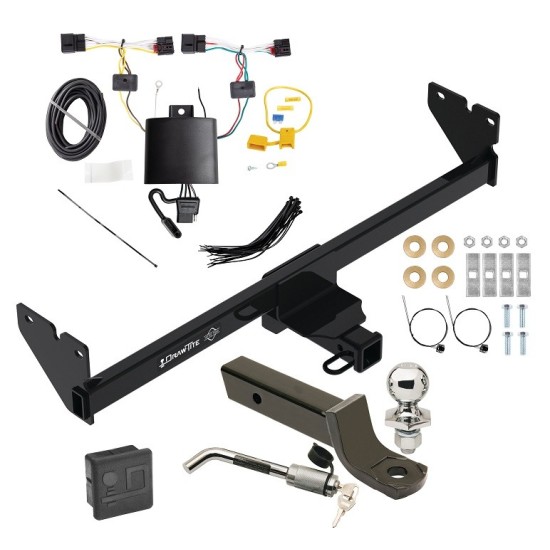 Trailer Tow Hitch For 20-24 Volkswagen Atlas Cross Sport Deluxe Package Wiring 2" Ball Mount and Lock