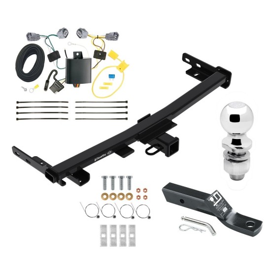 Trailer Tow Hitch For 14-18 Jeep Cherokee Trailhawk Complete Package w/ Wiring and 2" Ball