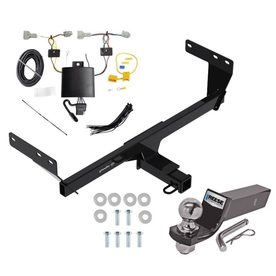 Tow Package For 21-24 Nissan Rogue Trailer Hitch w/ Wiring 2" Drop Mount 2" Ball 2" Receiver