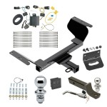 Ultimate Tow Package For 18-22 Chevrolet Equinox Trailer Hitch w/ Wiring 2" Drop Mount Dual 2" and 1-7/8" Ball Lock Bracket Cover 2" Receiver 