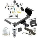 Ultimate Tow Package For 18-23 GMC Terrain Trailer Hitch w/ Wiring 2" Drop Mount Dual 2" and 1-7/8" Ball Lock Bracket Cover 2" Receiver